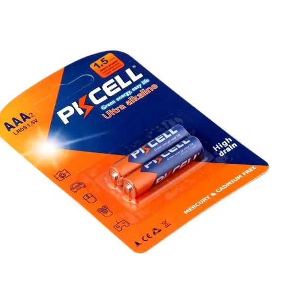 Щелочные сухие батареи PKCELL am4 1 5 В lr03 aaa для калькулятора электрического фонарика