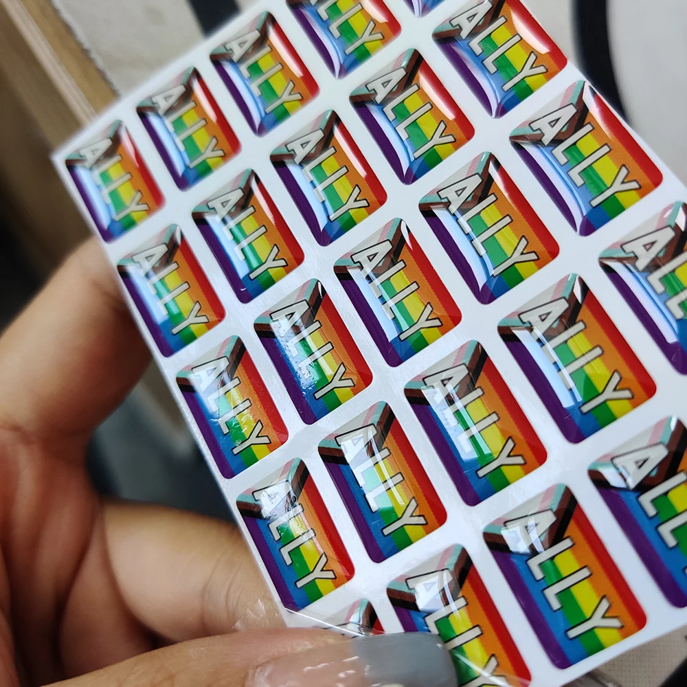 custom epoxy coated label logo 3d epoxy transparent label stickers private label epoxy resin