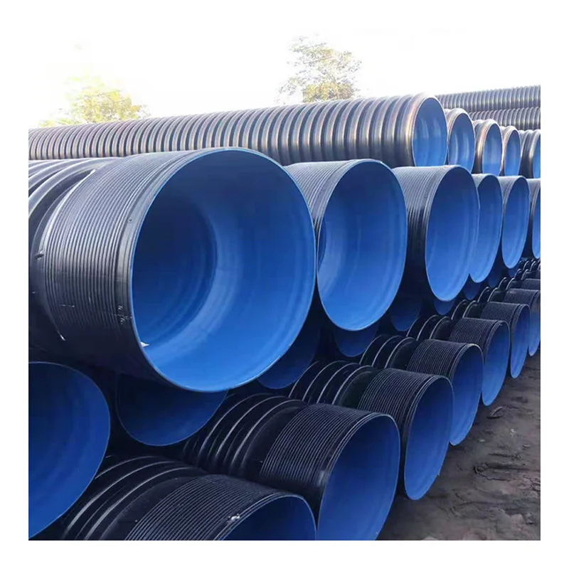 Hesu Sewage 6 Meter Large Culvert 300mm Diameter 100mm Single Plastic Polyatylene Drainage Hdpe Double Wall Corrugated Pipe