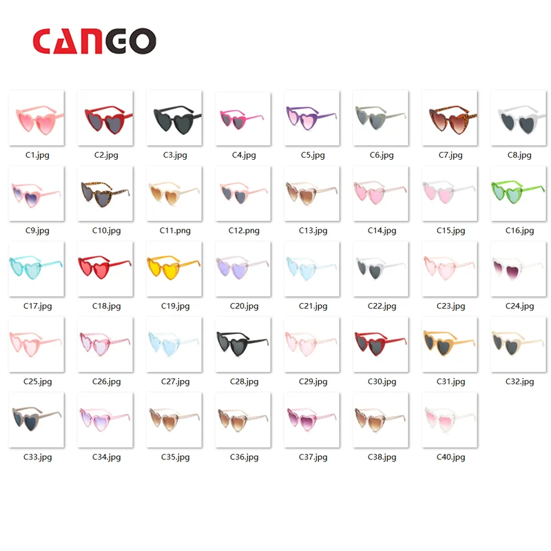 Wholesale Fashion Custom logo love sunglasses Europe and the United States party shaped love glasses fashion ladies sunglasses