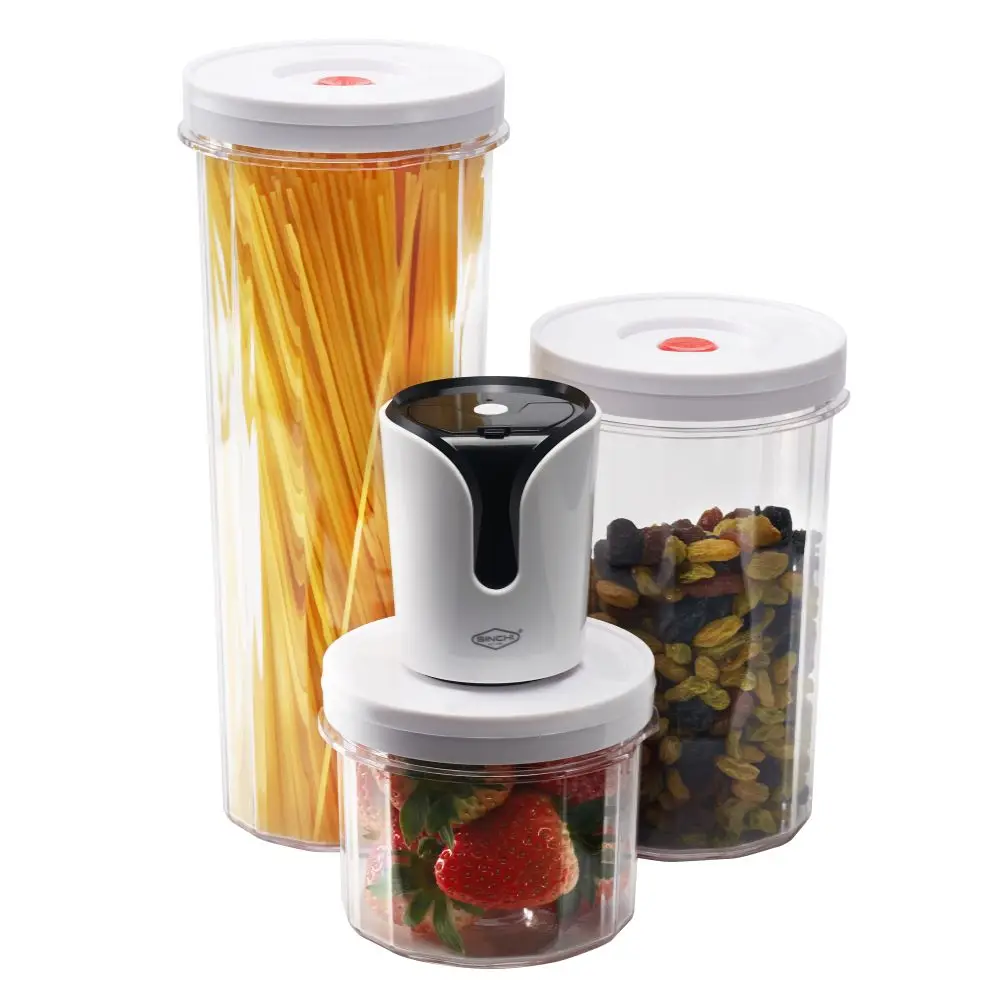 High demand import products sturdy high quality kitchen plastic food storage container with Electric vacuum pump Sealer