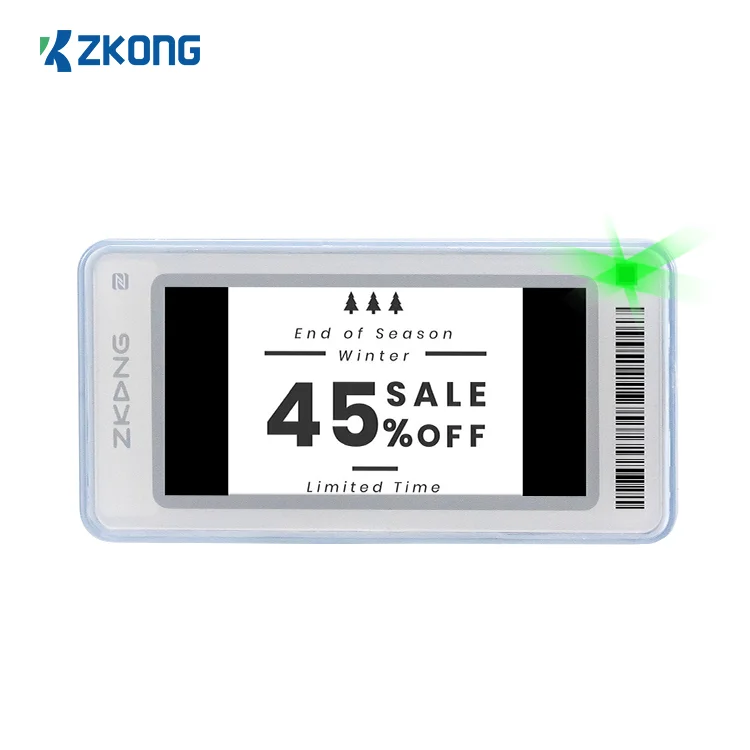 
Zkong Wireless Newest esl labels 2.13 inch e-ink price tag supermarket electronic shelf label 