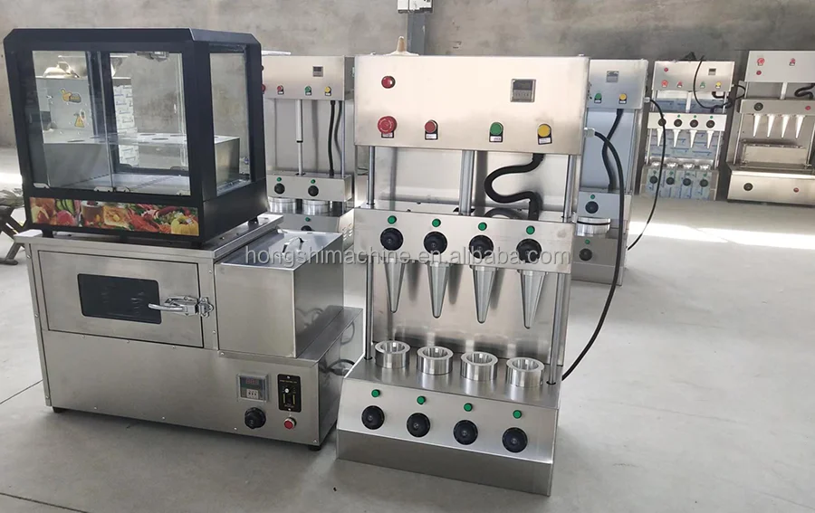 Hot Sale Automatic Pizza Making Machine Industrial Pizza Cone Vending Making Machine Pizza Mould Cones Making Equipment