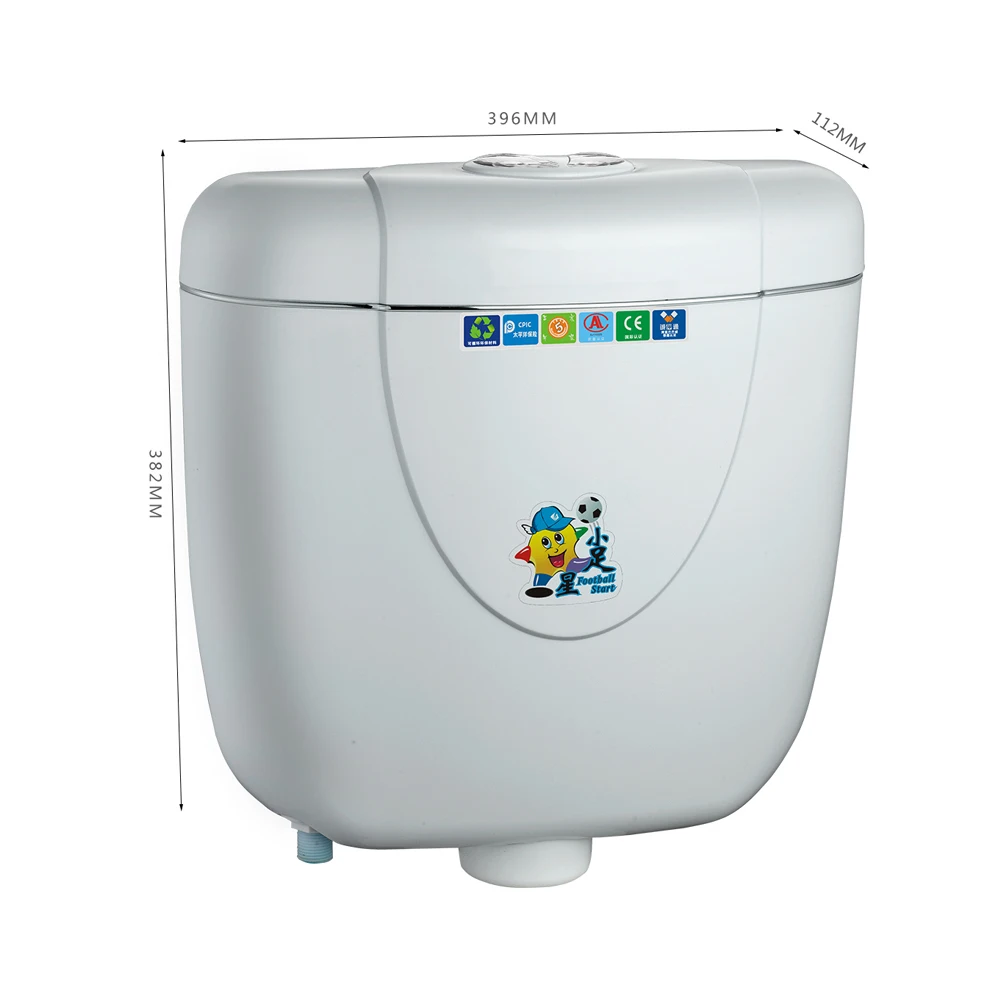 Manufacturer Wall Hung Toilet Water Tank Plastic Slim Dual Flush Toilet Tank