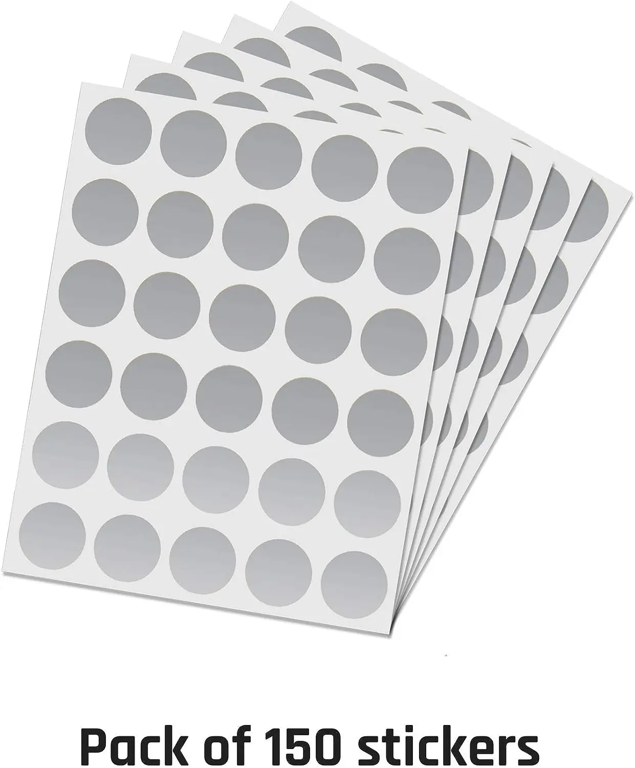 Round Scratch Off Labels 1inch (silver) 5 sheets 150 labels  Manual Scratch Off Labels Sticker Tape