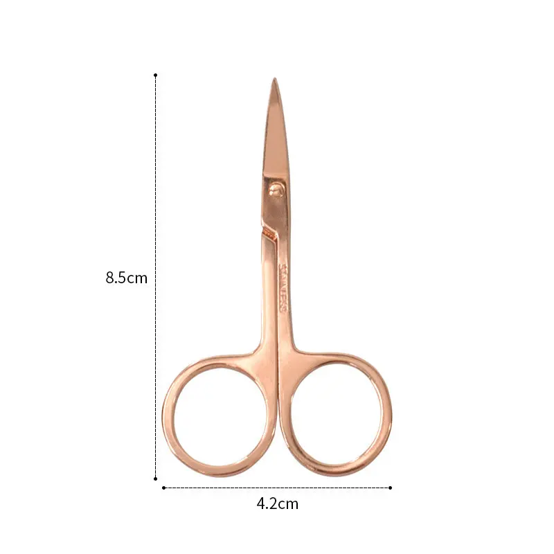 High-quality small beauty tools hair stainless steel eyebrow scissors eyelash scissors