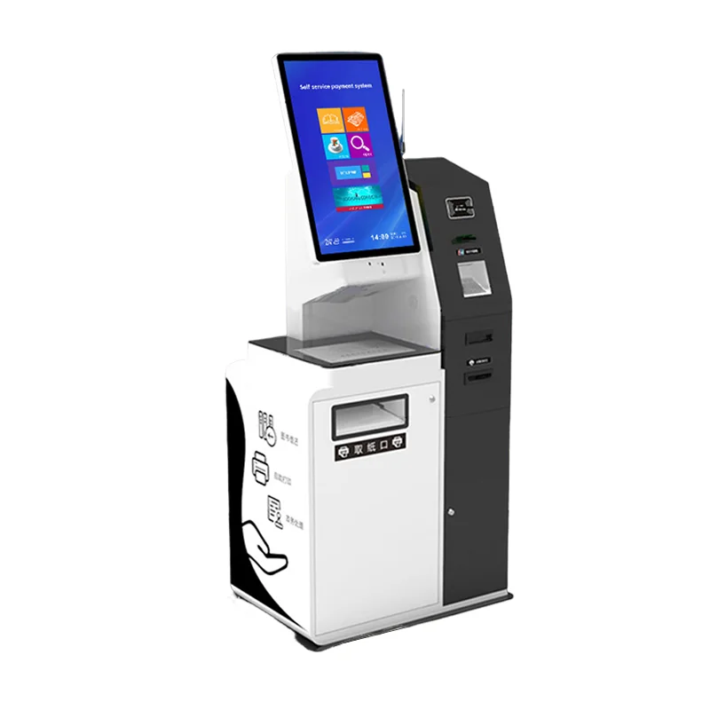 Pos Payment Terminal Kiosk Floor Stand Machine Automatic Ticket Purchase Machine