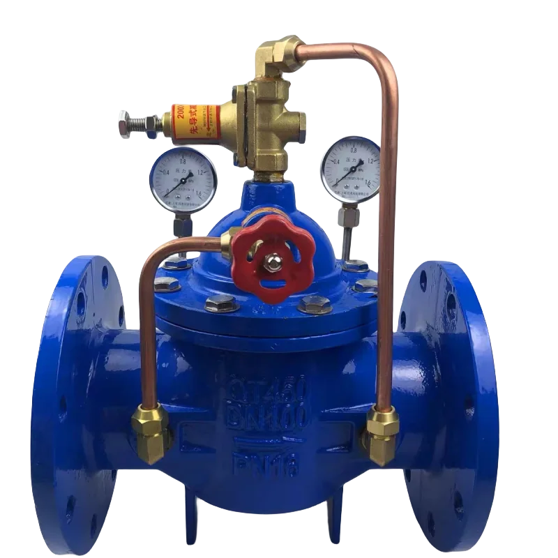 YK43X-40C Pilot piston type pneumatic natural gas pressure reducing valve