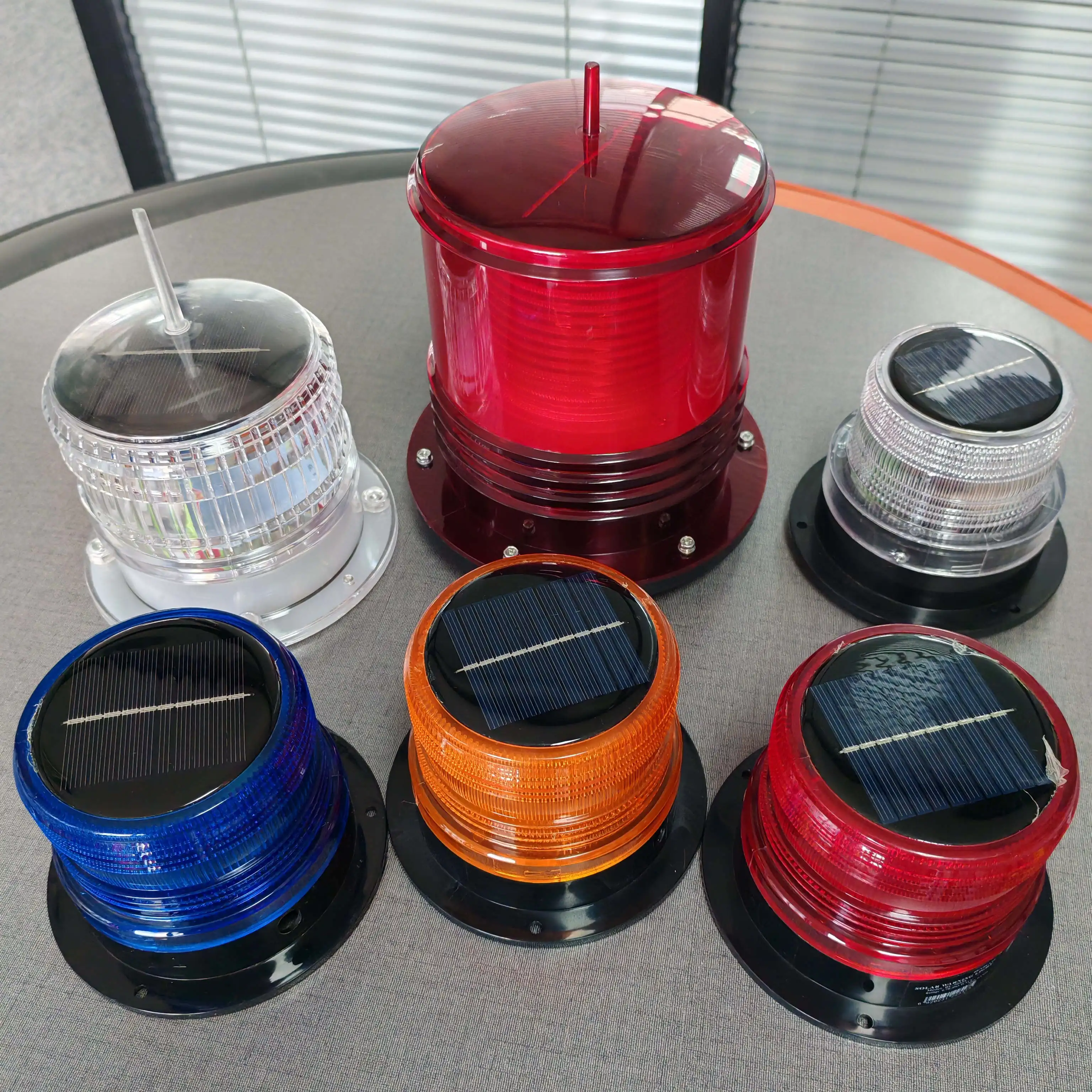 New Arrival Solar Warning Powered Marine / Traffic Warning Lights Flashing Navigation Stern Signal Lightening LED