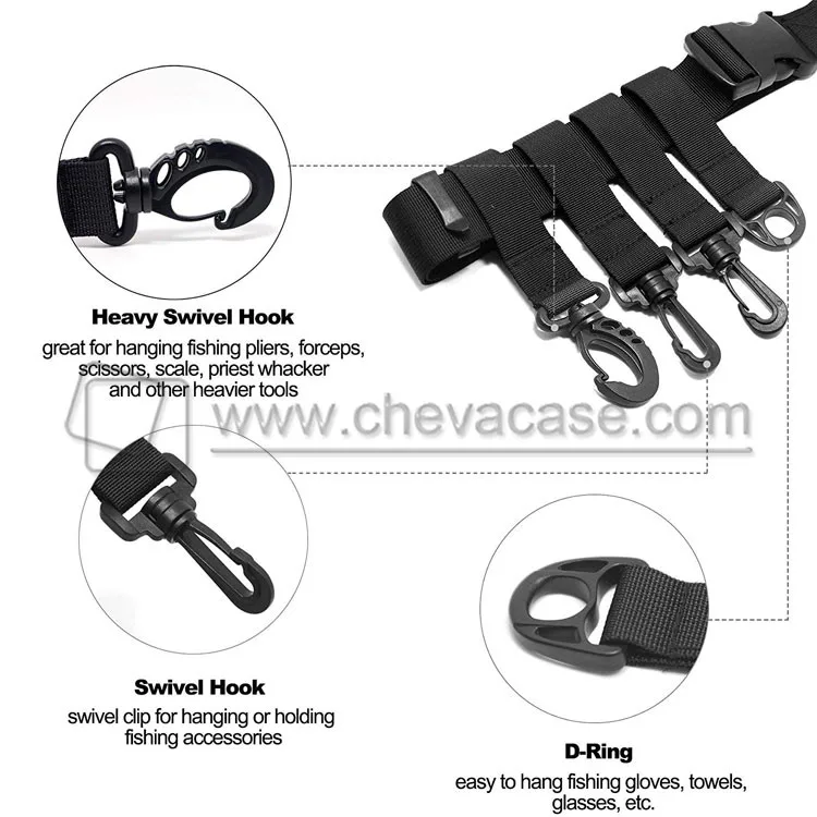 High Quality Custom Adjustable Fishing Wading Belt Waders Straps