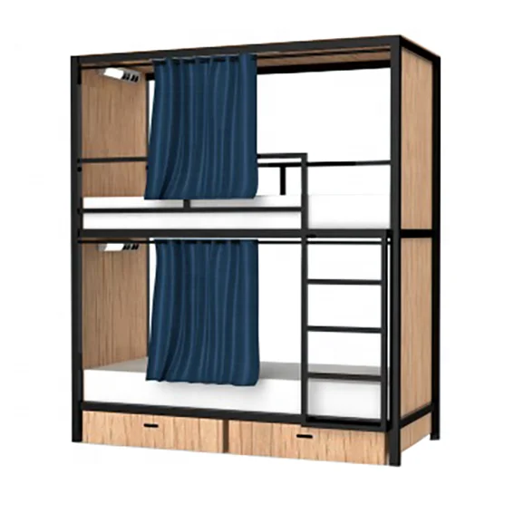 Factory Iron Double Bed Design Mental Frame Sound Proof Dormitory Sleeping Bunk Bed