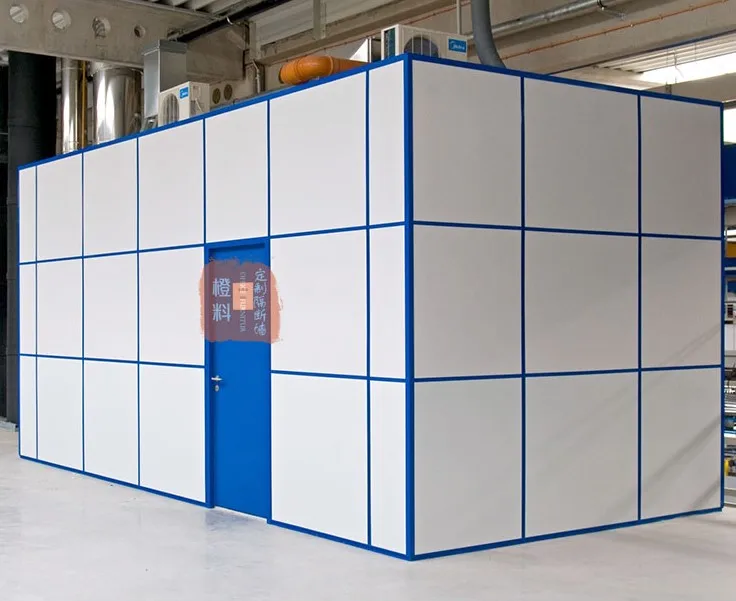 Modern soundproof demountable aluminum tempered single or double glazing clear office panel partitions