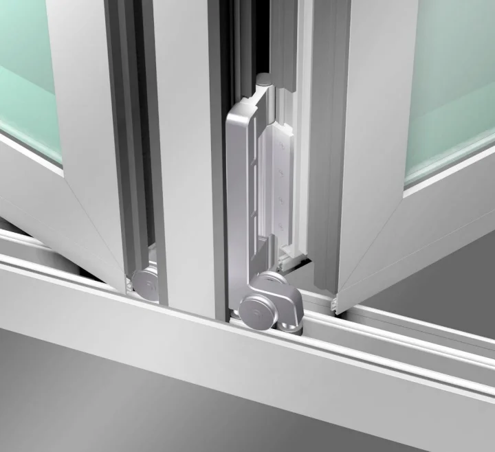 AAMA NFRC Customized Waterproof Aluminum Folding Doors Tempered Glass Bifold Patio Door Aluminium Exterior