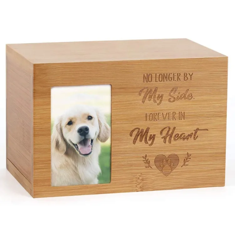 Dog souvenir box Cat and dog funeral box ossuaries wooden pet urn boxes