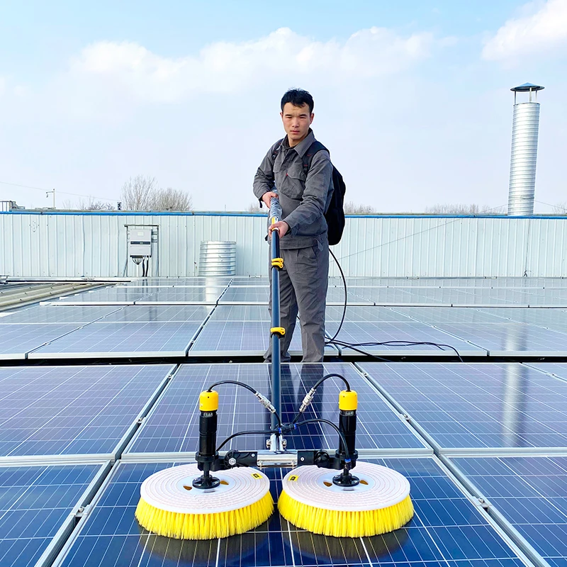 Panels Cleaning Roller Brush Solar Panel Cleaning Brush Solar PV Cleaning Robot