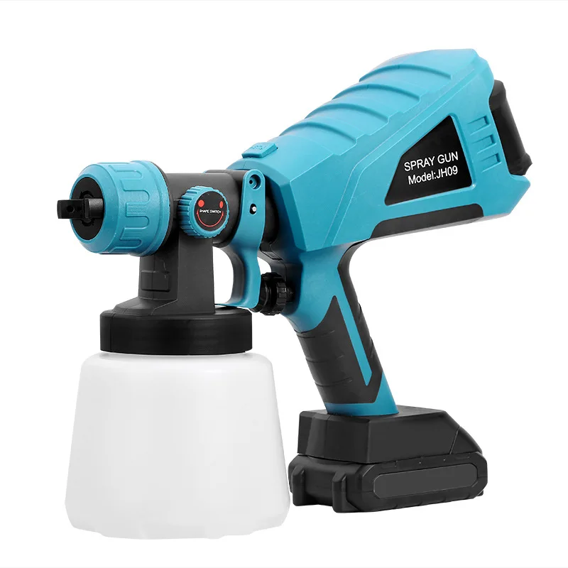 1000ML 1500W Cordless Electric Spray Gun 3Nozzle Flow Control Airbrush High Power Paint Sprayer Airbrush For Makita 18V Battery