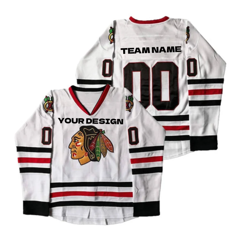 Custom made goalie cut and sew ice hockey jerseys custom design mens sublimated blank hockey team practice jersey