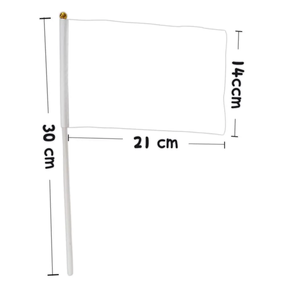 209 Countries Hand Waving Flag 5*8 Inch National Small Flag with Pole for Parades School Sports Events Festival Decor