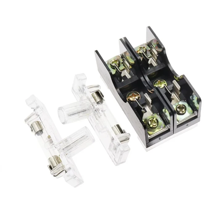 6X30mm 220V Glass Fuse Holder FS-101 FS-102 FS-103 Din Rail Mount Single Pole 6*30 Fuse Casing 1A ~ 20A
