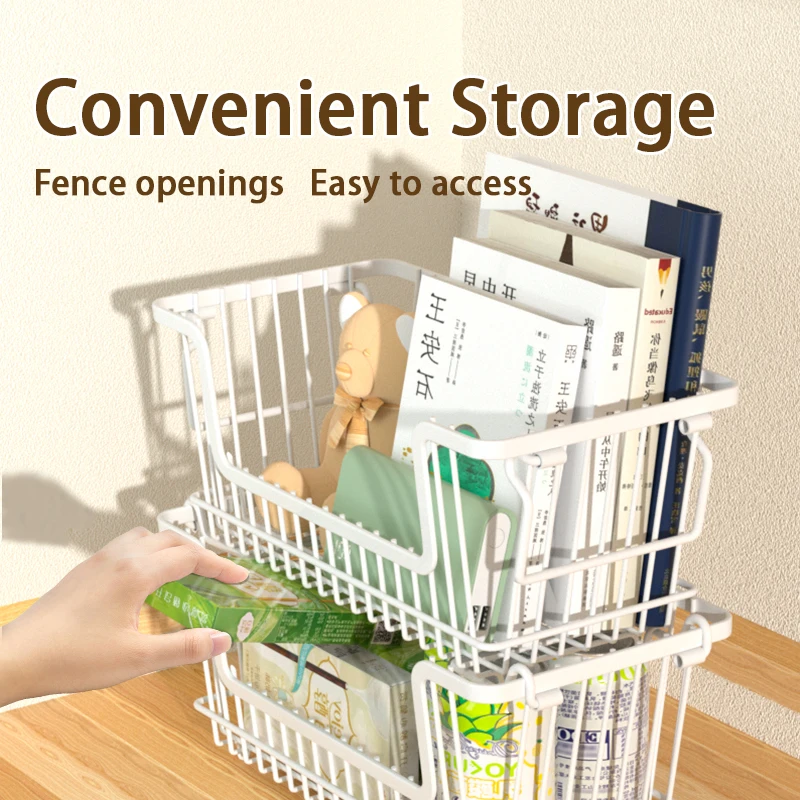 Factory outlet home shelving mesh basket metal furniture metal wire basket metal rack storage basket meet different needs