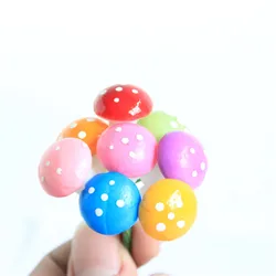 Simulation plant foam color small mushroom micro landscape potted bonsai decoration accessories 	fake mushroom for decoration