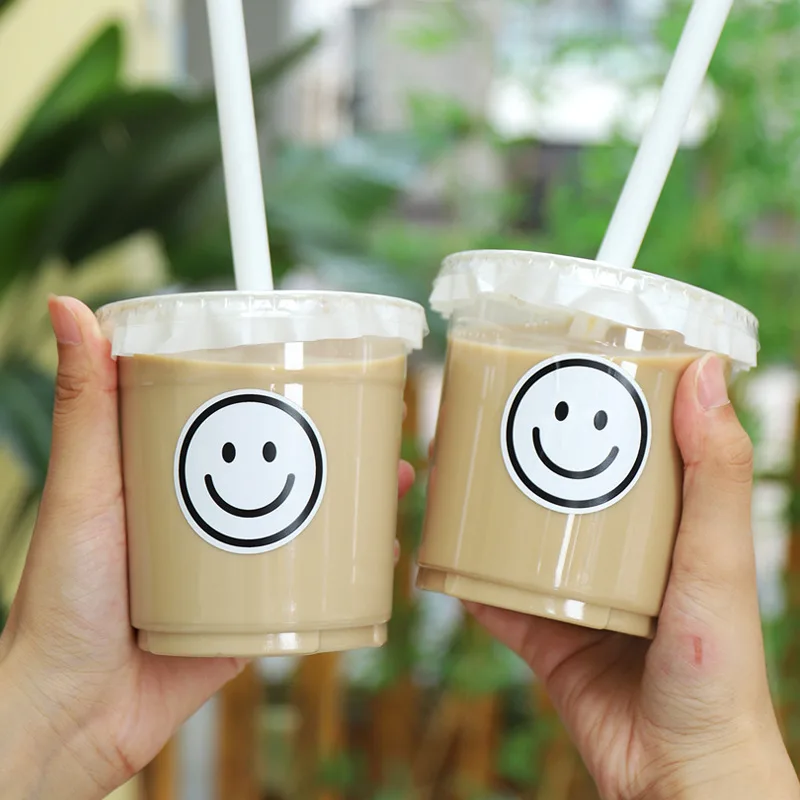 Popular Hot Sell Plastic Drinking Cup Wholesale Bubble Tea Plastic Cup 20oz Plastic Takeout Cup