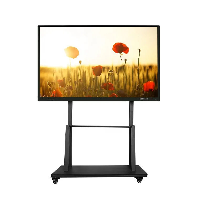 Pen Finger Large 110 Inch 4K Resolution All In One Touch Screen Tv Smart Board Smart Interact Whiteboard With Projector