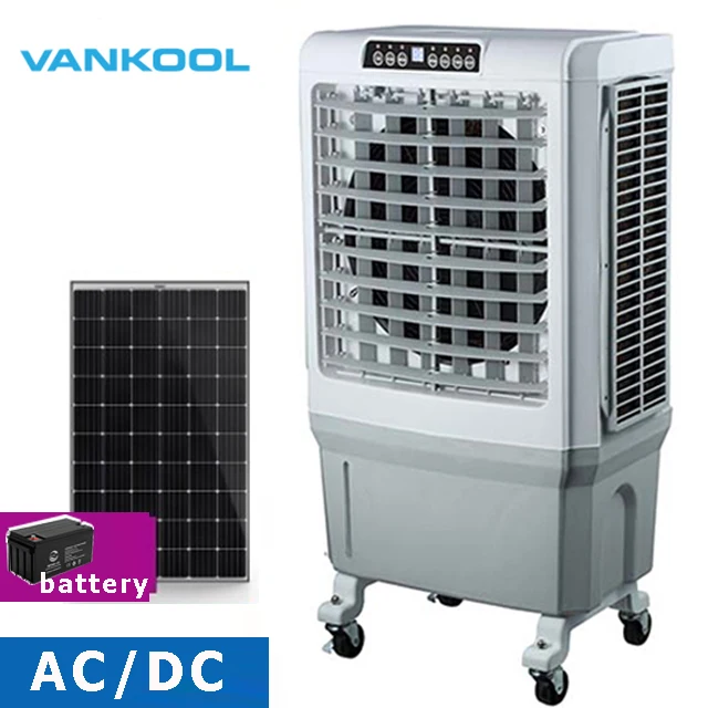 AC/DC Солнечный перезаряжаемый стенд охладитель вентилятор 220V 12V с