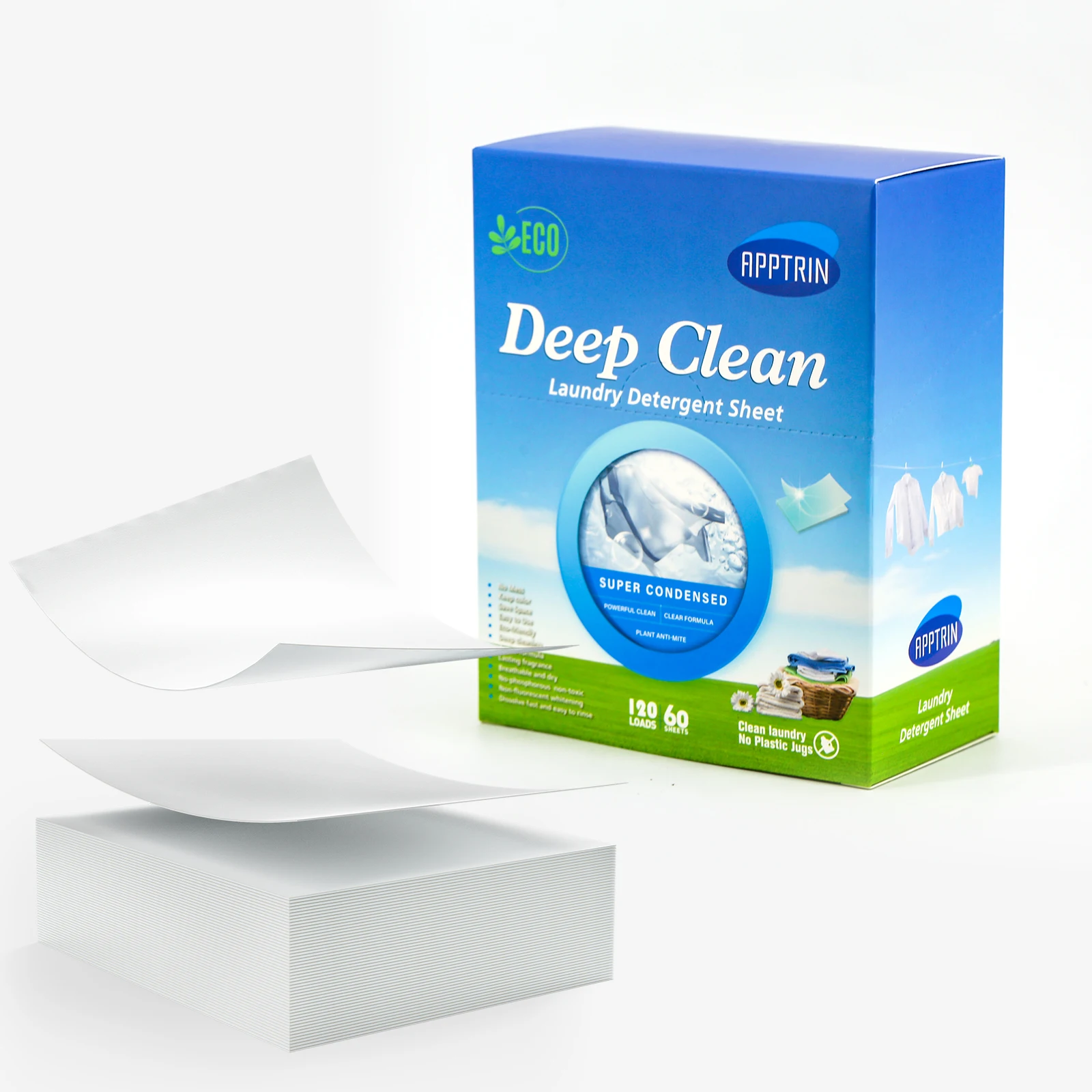 Eco-friendly Biodegradable Laundry Detergent Sheet/strips