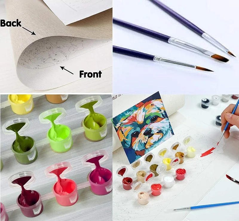 Custom Paint by Number Kits Paintworks DIY Oil Painting by numbers snow mountain scenery for Kids and Adults Beginner 40*50CM