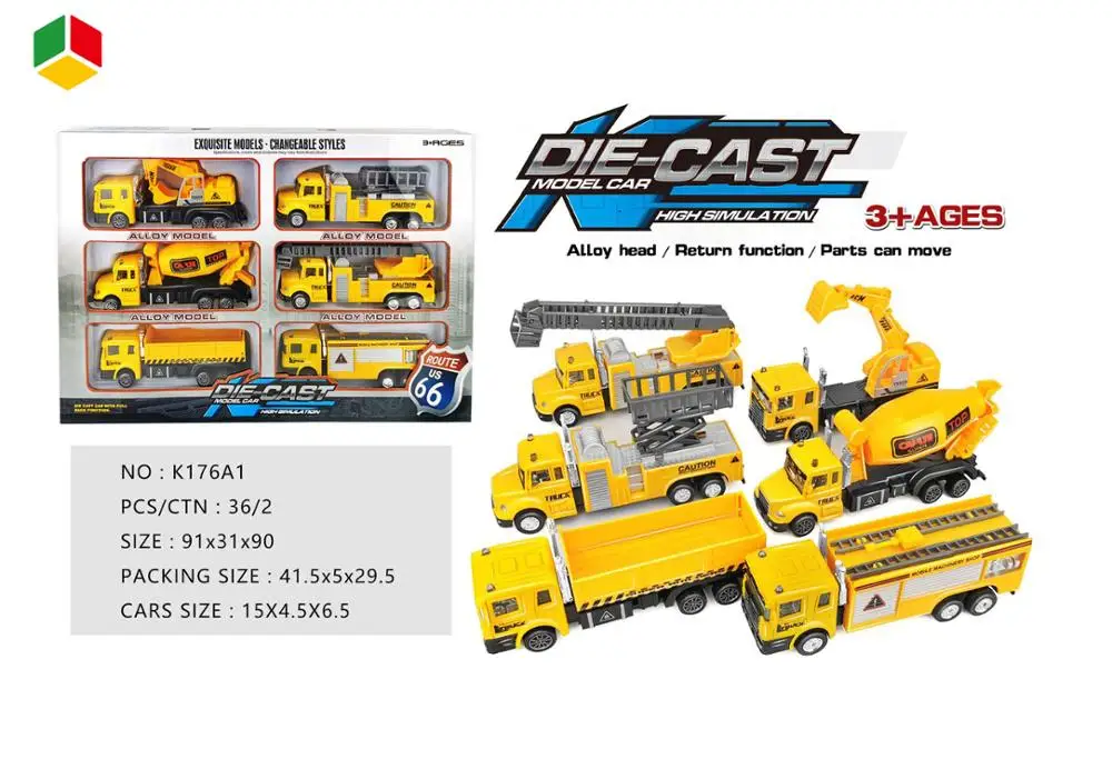 Miniature Diecast Metal Model Toys Vehicles Cars Pull Back Function