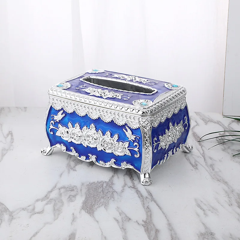 Custom Printed Color Retro Nordic Decorative Home Car  Plastic Storage Napkin Paper Tissue Box Holder Organizer