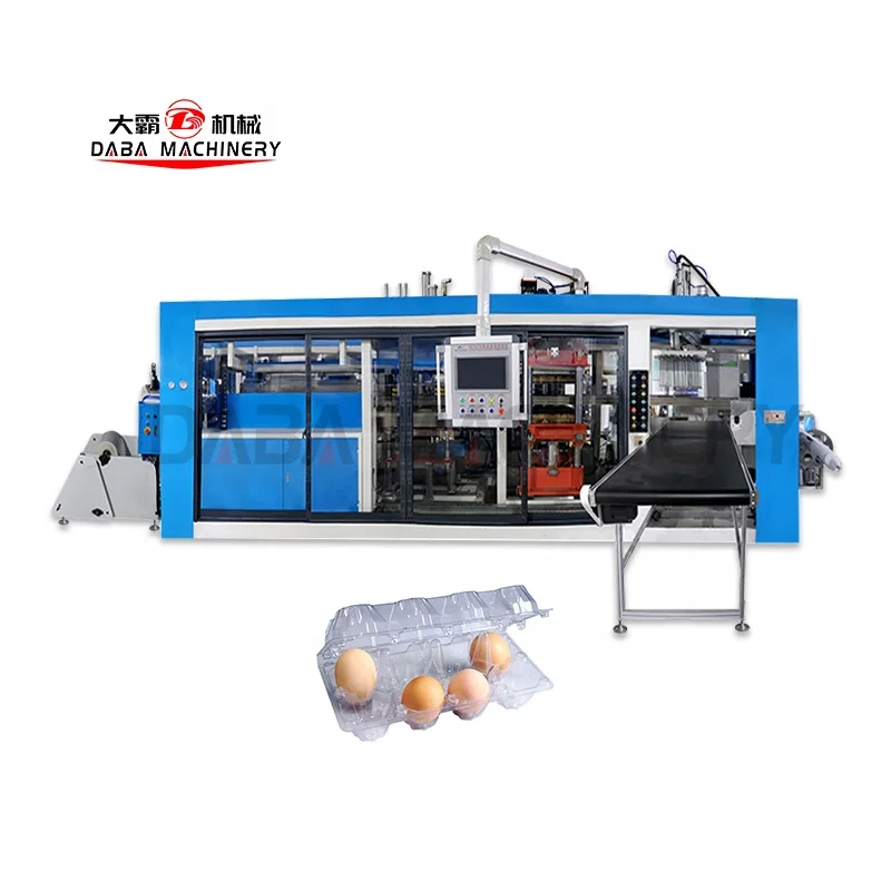 Thermal vacuum forming eva thermoforming equipment machine 1meter for egg tray  for plastic