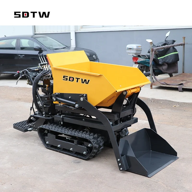 SDTW TD500L with Briggs Stratton gasoline Engine 500KG 800kg new Small mini dumper hydraulic dumper Crawler Dumper