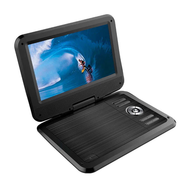 9 дюймов экран портативный dvd-плеер с поддержкой USB, SD карт памяти, кард-ридер поддерживает как Мультимедиа Видео EVD/VCD/CD DVD плеер портативный