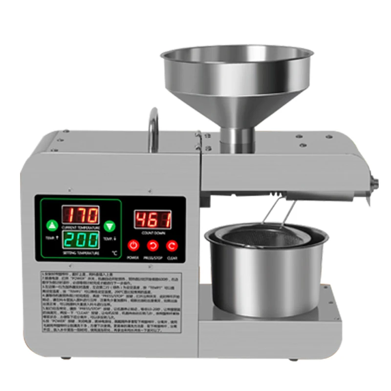 Factory Direct Fully Automatic Intelligent Temperature Control Peanut Pine Seed Kernel Oil Press Machine