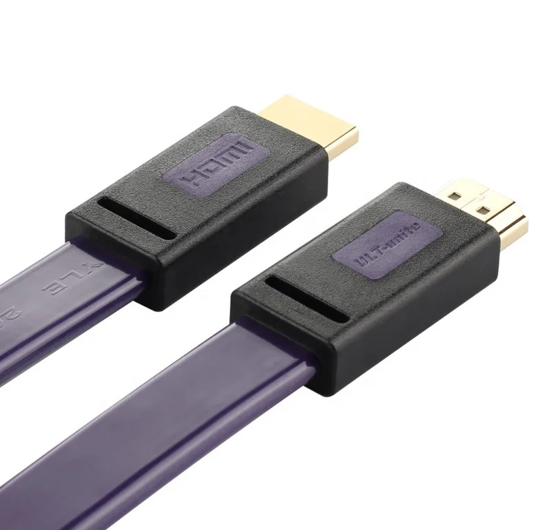 Goog Quality Flat HDMI to HDMI Cable 4K for HDTV Projector