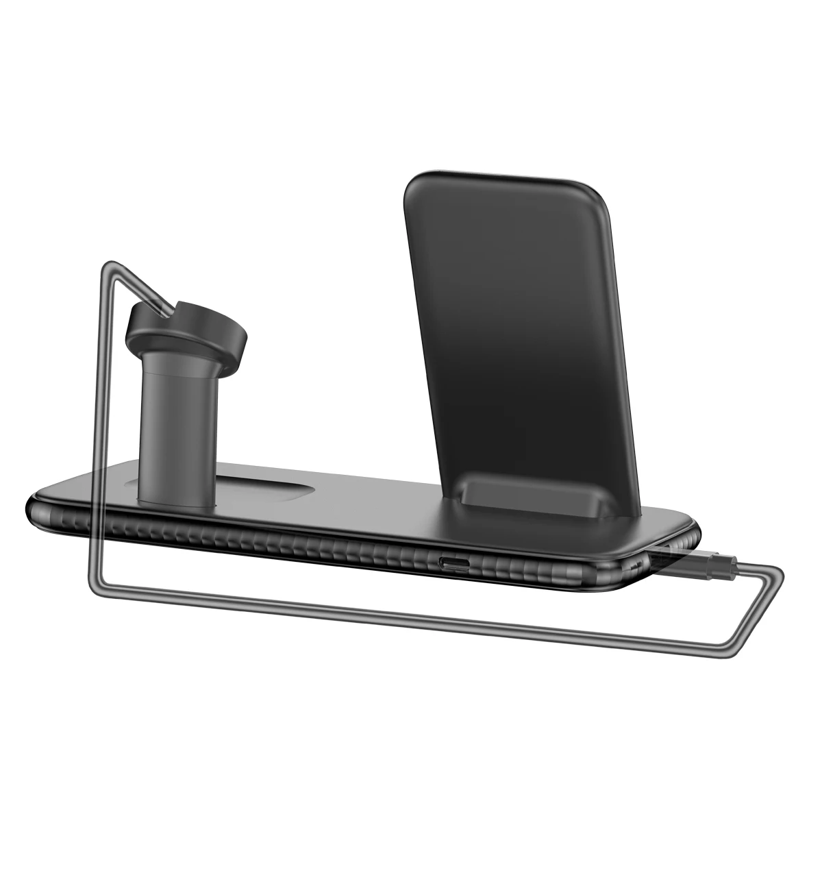 2021 Technologies Multifunctional 4-In-1 15W Qi Fast Stand Dock Station Wireless Charger 4 In 1