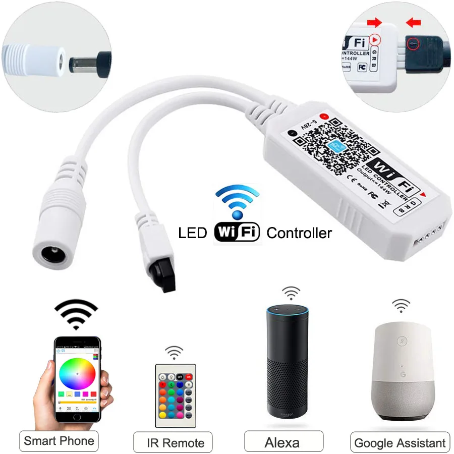  Светодиодная лента 5050 RGB с Wi-Fi гибкая светодиодная для подсветки телевизора настольного