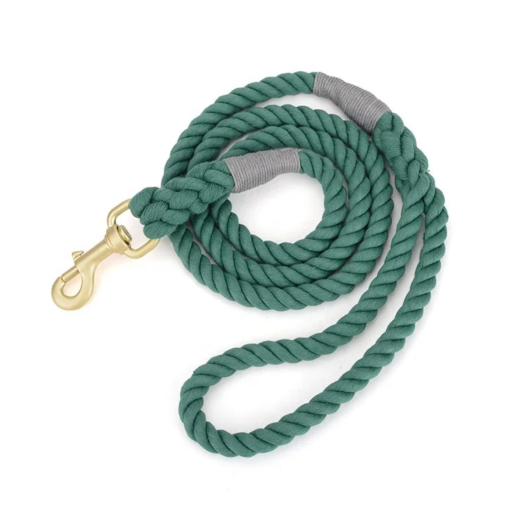 Factory Deliver Low Price Fashion Attractive Design Handmade Hot Sale Cotton Robe Leash Pet Leash
