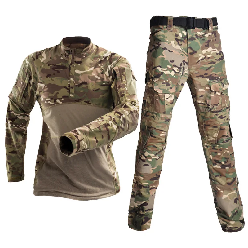 New summer G4 frog suit short sleeve sports quick drying camouflage top T-shirt cotton breathable skin patch