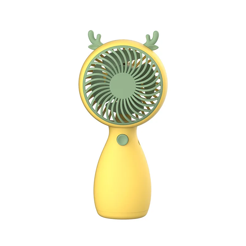 factory wholesale mini USB cartoon lanyard portable electric fan pocket out rechargeable handheld desktop lovely  student fan