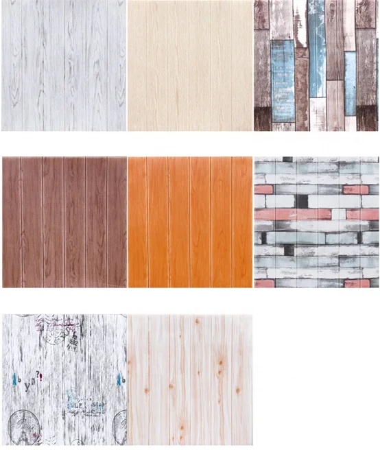 3d XPE foam wallpaper soft roll and ceiling self adhesive pe foam wall panel for wall brick wall sticker