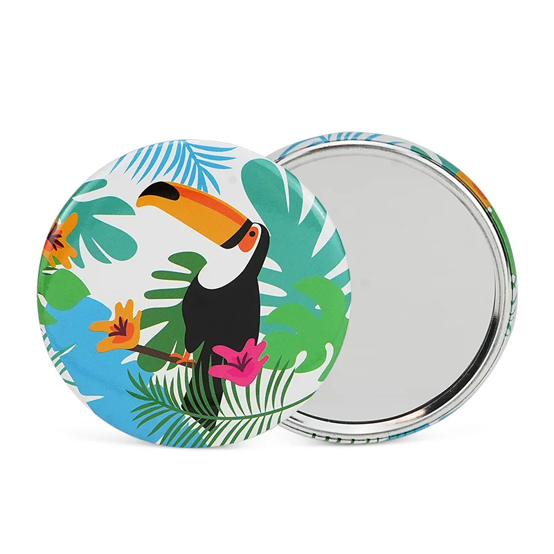High Quality Style Small Beauty Tool Makeup Compact Mirrors Round Mini Pocket Mirror Mini Led Foldable Cosmetic Mirror