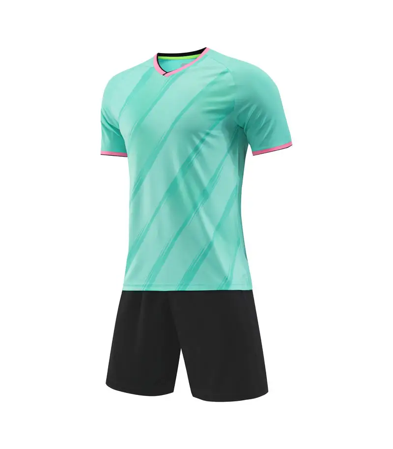 Custom Plain Polyester Breathable Mens Sports Football Jersey Soccer Uniforms Sets Soccer Wear Jersey Set Football Kits Full Set
