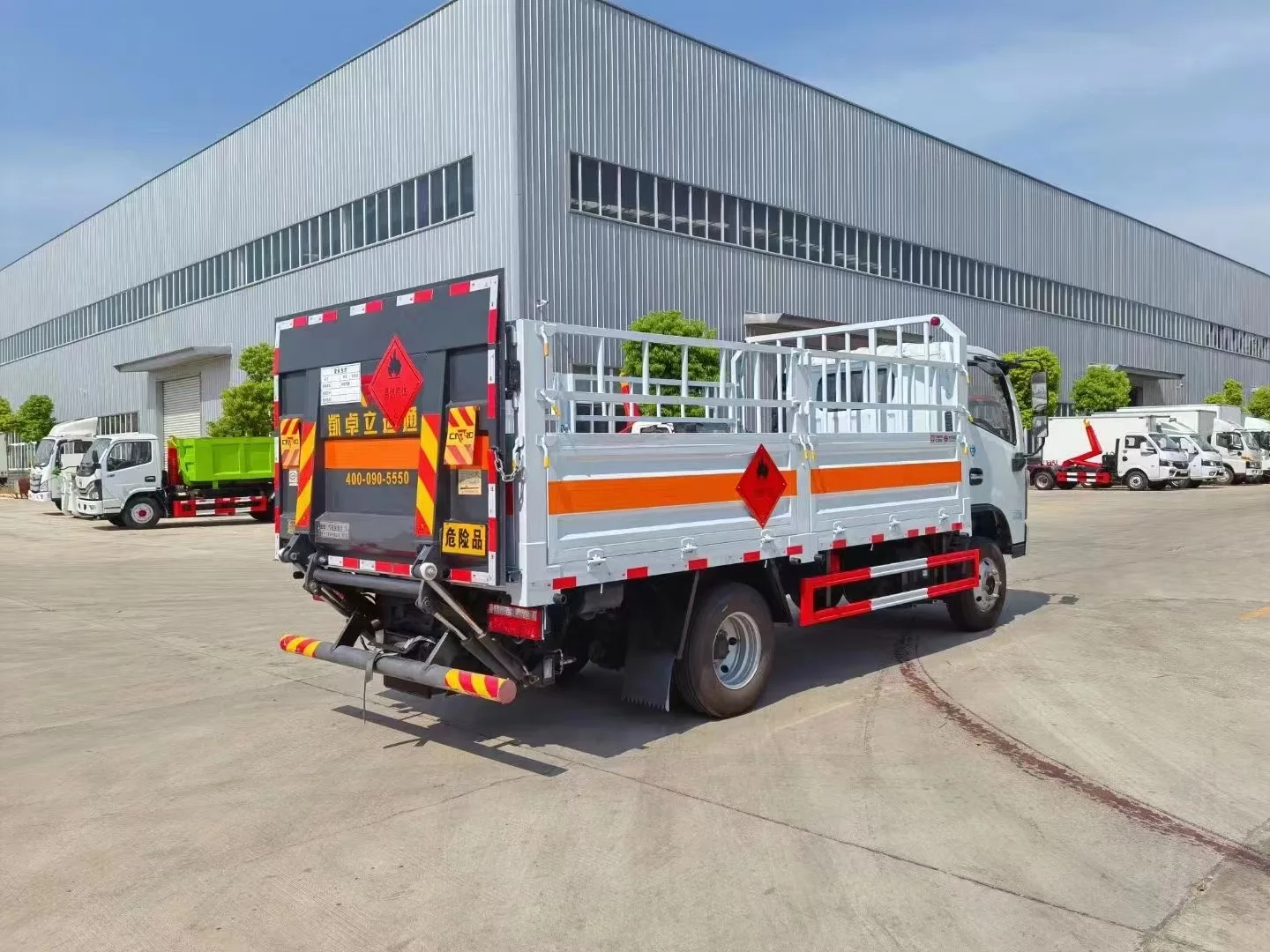 4 тонны 5 тонн грузовой забор грузовик DONGFENG 4x2 опасные