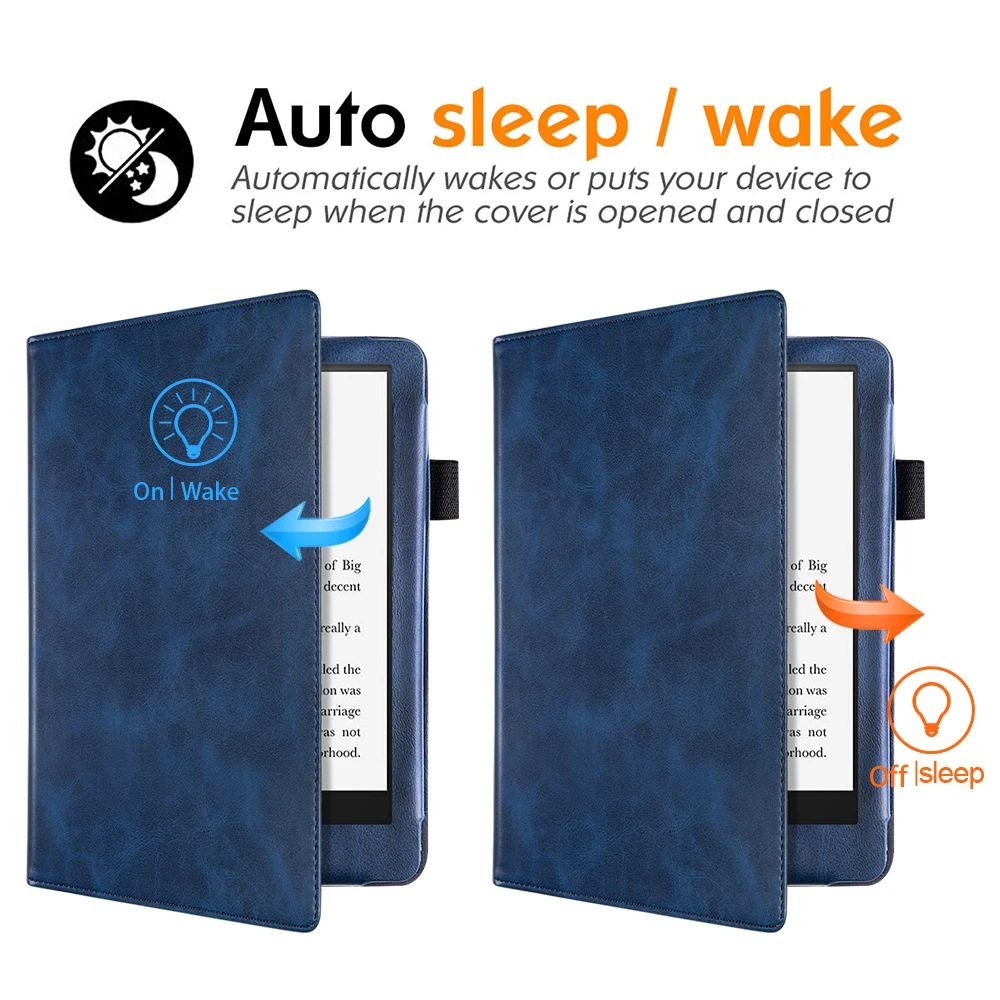 Luxury Stand case For All- New kindle paperwhite 5  Smart cover for kindle paperwhite signature edition 2021 with hand strap