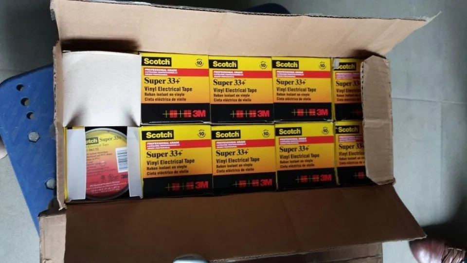 Wide scope working temperature,3M super 33+ PVC electrical tape