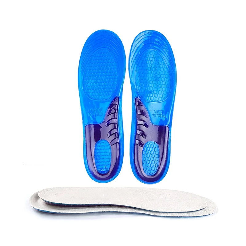 Спортивные массажные силиконовые гелевые стельки, поддержка свода стопы, ортопедические стельки для бега, обувь