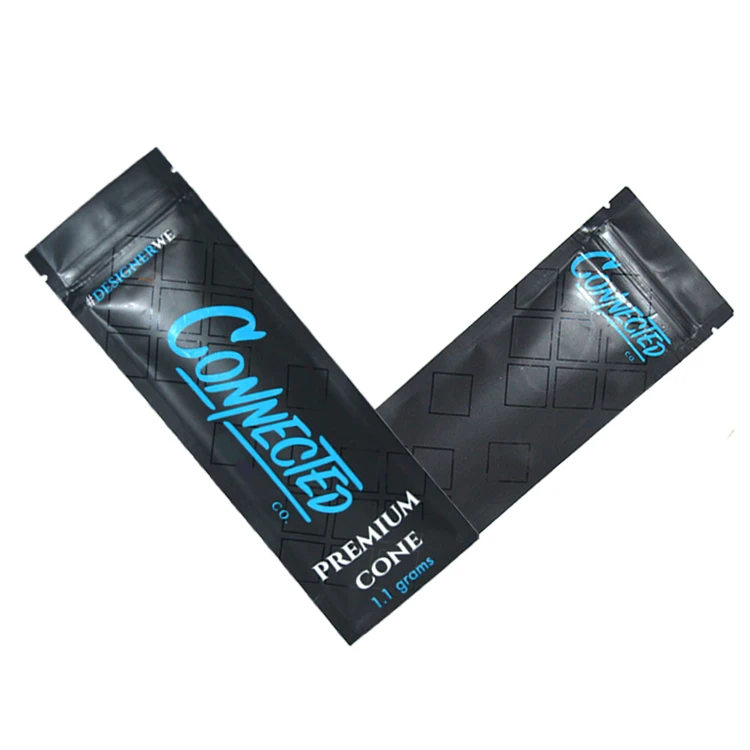 Sealable 1.5g Cartridge Pouch Roll Tube Packaging Soft Touch Zip Plastic Bag Smell Proof Plastic Packaging Mylar Bags